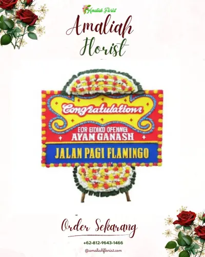 Bunga Papan Congratulation di Sidotopo